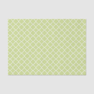 PASTEL GREEN & WHITE PATTERNS TISSUE PAPER