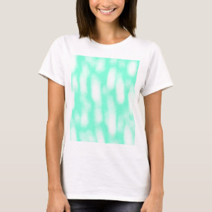 Pastel green white watercolor stripes abstract pat T-Shirt