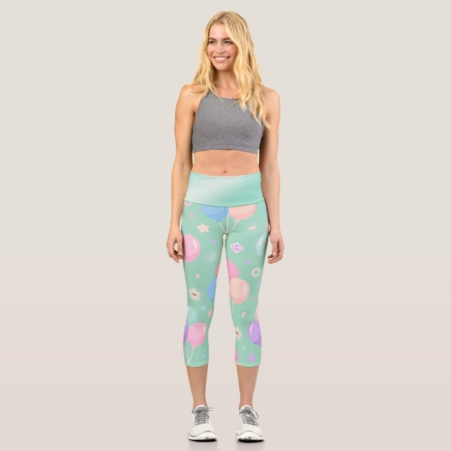 Pastel Green Yoga Pants – Soft, Stretchy & Stylish (Front)