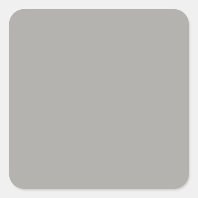 Pastel Grey Square Sticker (Front)