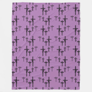 Pastel Grunge Fleece Blanket