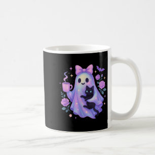 Pastel Halloween Cat Coffee Coquette Bow Soky Ghos Mug