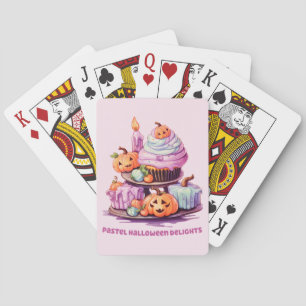 Pastel Halloween Delights – Enchanting Pastel Cake Playing Cards