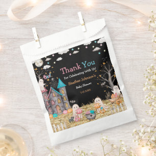 Pastel Halloween Gender Reveal Baby Shower Favour Bag