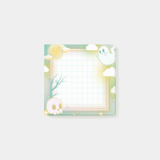 Pastel Halloween Ghost Post-it Notes (Front)