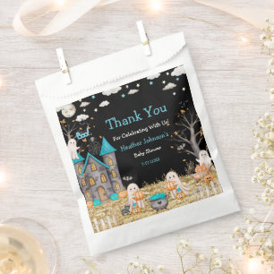 Pastel Halloween Little Boo Boy Baby Shower Favour Bag