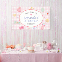 Pastel Hand Drawn Pretty Girl Birthday Party