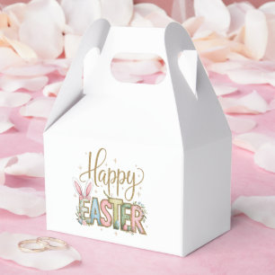 Pastel Happy Easter  Favor Box