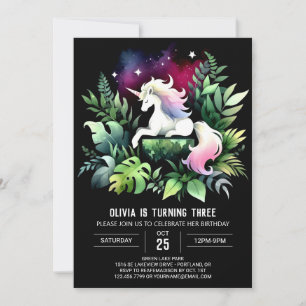 Pastel Happy Horse Birthday Invitation
