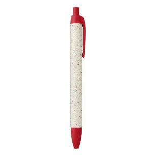 Pastel Happy Teeth Pattern Black Ink Pen