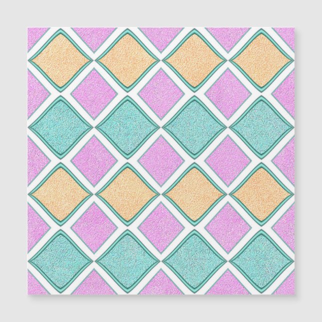  Pastel Harlequin Prism Diamond Pattern (Front)