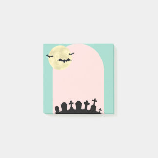 Pastel Haunted Graveyard Post-it Notes