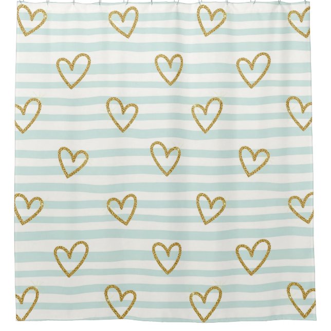 Pastel Heart Stripes Glitter Style Pattern (1) (Front)