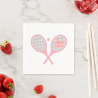Pastel Heart Tennis Player Racquets Ball Design  