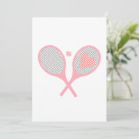 Pastel Heart Tennis Racquets And Ball Design 