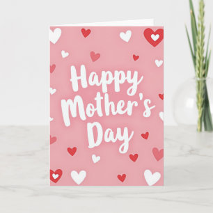Pastel Hearts Pattern Card