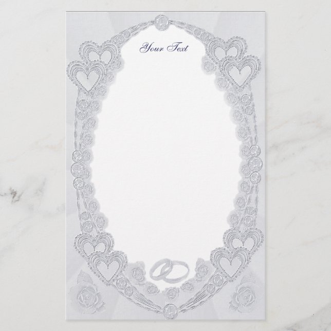 Pastel Hearts Stationery (Front)