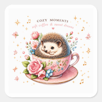 Pastel Hedgehog Sticker Pack