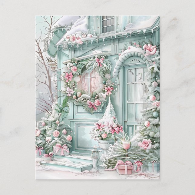 Pastel Holiday Postcard (Front)