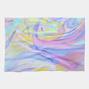 pastel hologram kitchen towel