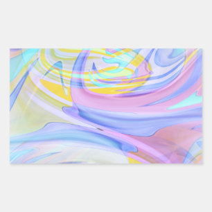 pastel hologram sticker