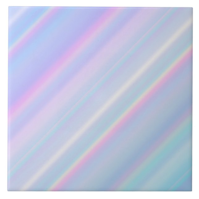 Pastel Holographic Gradient Iridescent Tile (Front)