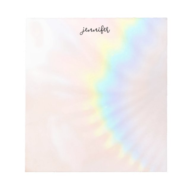 Pastel Holographic Rainbow Notepad (Front)