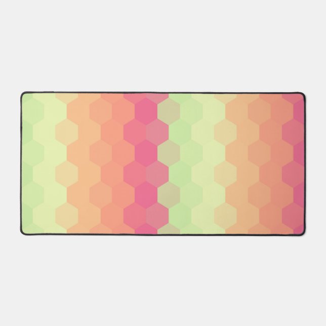 Pastel Honey Comb Spectrum Desk mat (Recto)