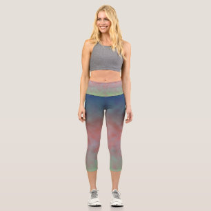 Pastel Horizon Capri Leggings
