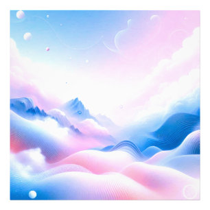 Pastel Horizons: Where Clouds Meet Dreams Photo Print