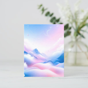 Pastel Horizons: Where Clouds Meet Dreams Postcard