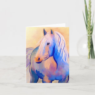 Pastel Horse Card