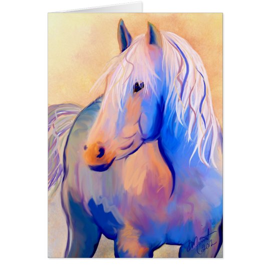 Pastel Horse Card