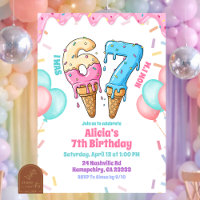 Pastel Ice Cream 67 Girl Birthday party 