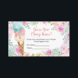 Pastel Ice Cream Floral How Many Kisses Enclosure Card<br><div class="desc">Pastel Ice Cream Floral How Many Kisses Enclosure Card
Customized with your own text!
How Many Kisses Enclosure Card</div>