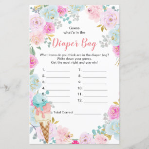 Pastel ice cream Guess What's In the Diaper Bag