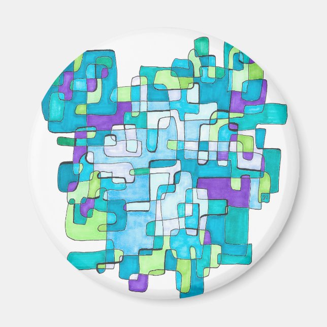 pastel infinite quadratic serenity magnet (Front)