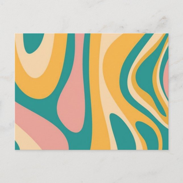 Pastel Inspired by the 70s Postcard (Front)