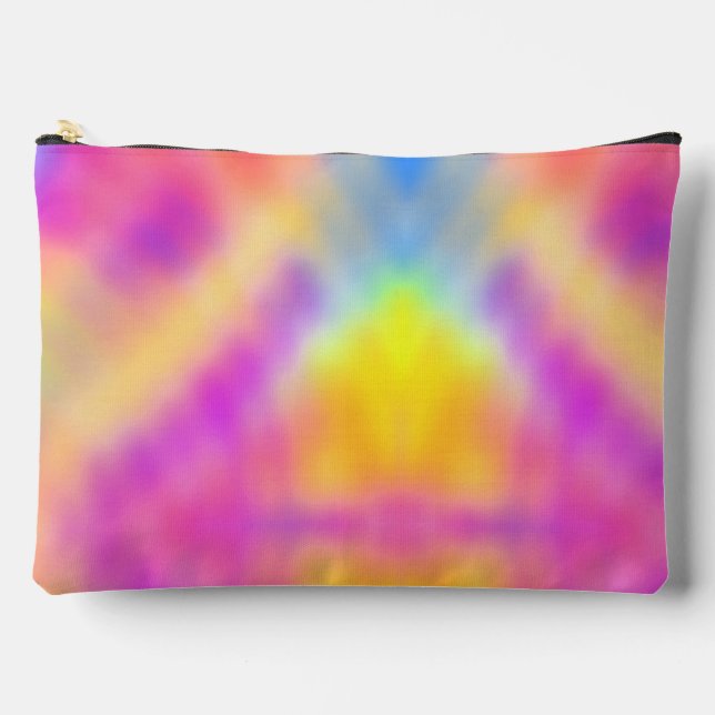 Pastel Iridescent Colourful Gradient Design Accessory Pouch (Front)