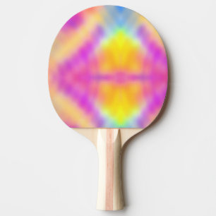 Pastel Iridescent Colourful Gradient Design Ping Pong Paddle