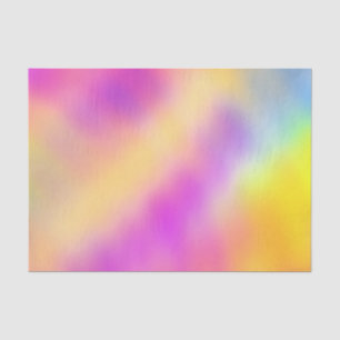 Pastel Iridescent Colourful Gradient Design Tissue Paper