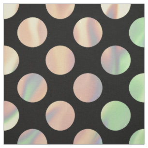 Pastel Iridescent polka dots Fabric