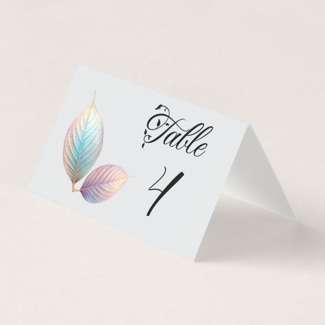 Pastel Iridescente Feuille Mariage Dreamy Pastels (Front)