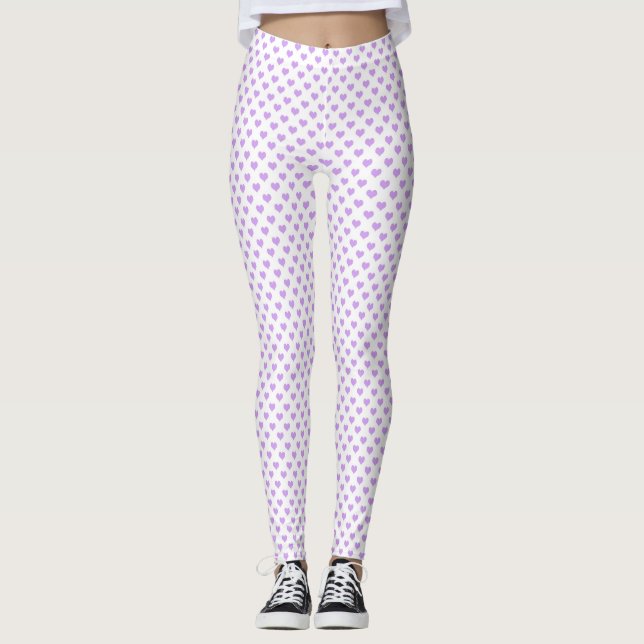 Pastel journalling pattern leggings (Front)