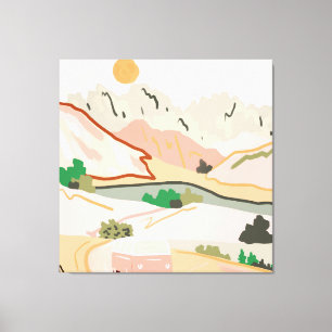 Pastel Journey Canvas Print