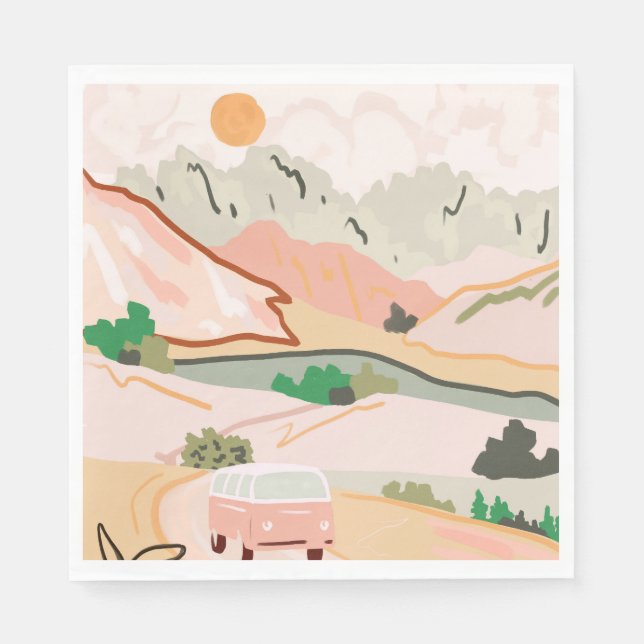 Pastel Journey Napkin (Front)