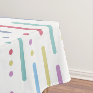 Pastel joy pattern tablecloth