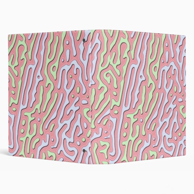 Pastel Kawaii Abstract Colourful Splatter Design Binder (Background)