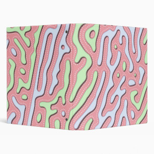 Pastel Kawaii Abstract Colourful Splatter Design Binder