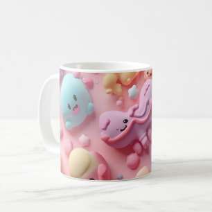 Pastel Kawaii Candy Character Art Coffee Mug